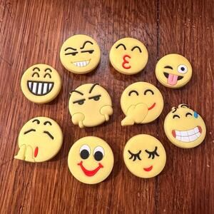 Smiley‎ Face Croc Charm Jibbitz Bundle